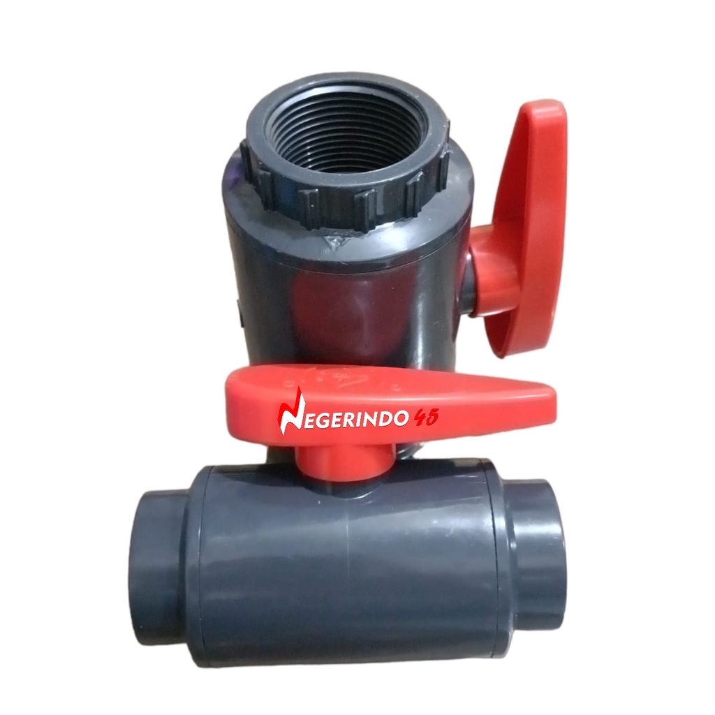 Stop Kran Air PVC Drat Sanking 1&quot; / 1 1/4&quot; Ball Valve PVC Drat Kran Air Industri