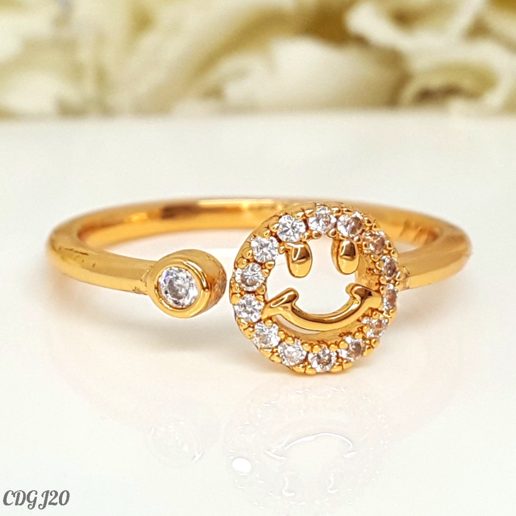 PGX Cincin Xuping Wanita Lapis Emas Aksesoris Perhiasan Fashion Premium - Z113