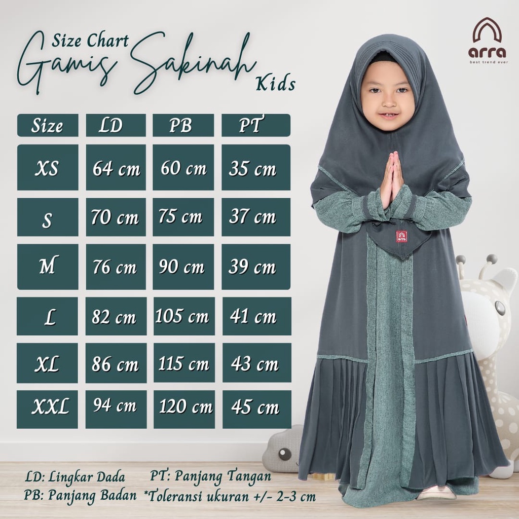 Sarimbit Keluarga 2023 Lebaran Arra Sakinah Emerald Baju Couple Keluarga Lebaran 2023