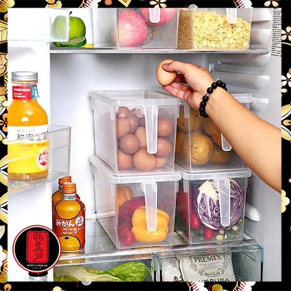 Strongwell Kotak Kontainer Makanan Kulkas Kitchen Storage Food Box - SW804-M - Transparent