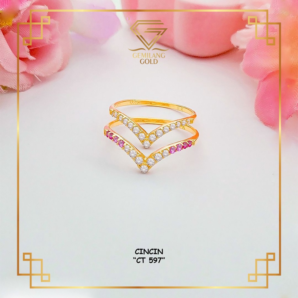 CINCIN EMAS AUREL GOLD KADAR 300 (6K) 375 (8K) 700 (16K) CINCIN EMAS VELINE AUREL V HITS KEKINIAN TR
