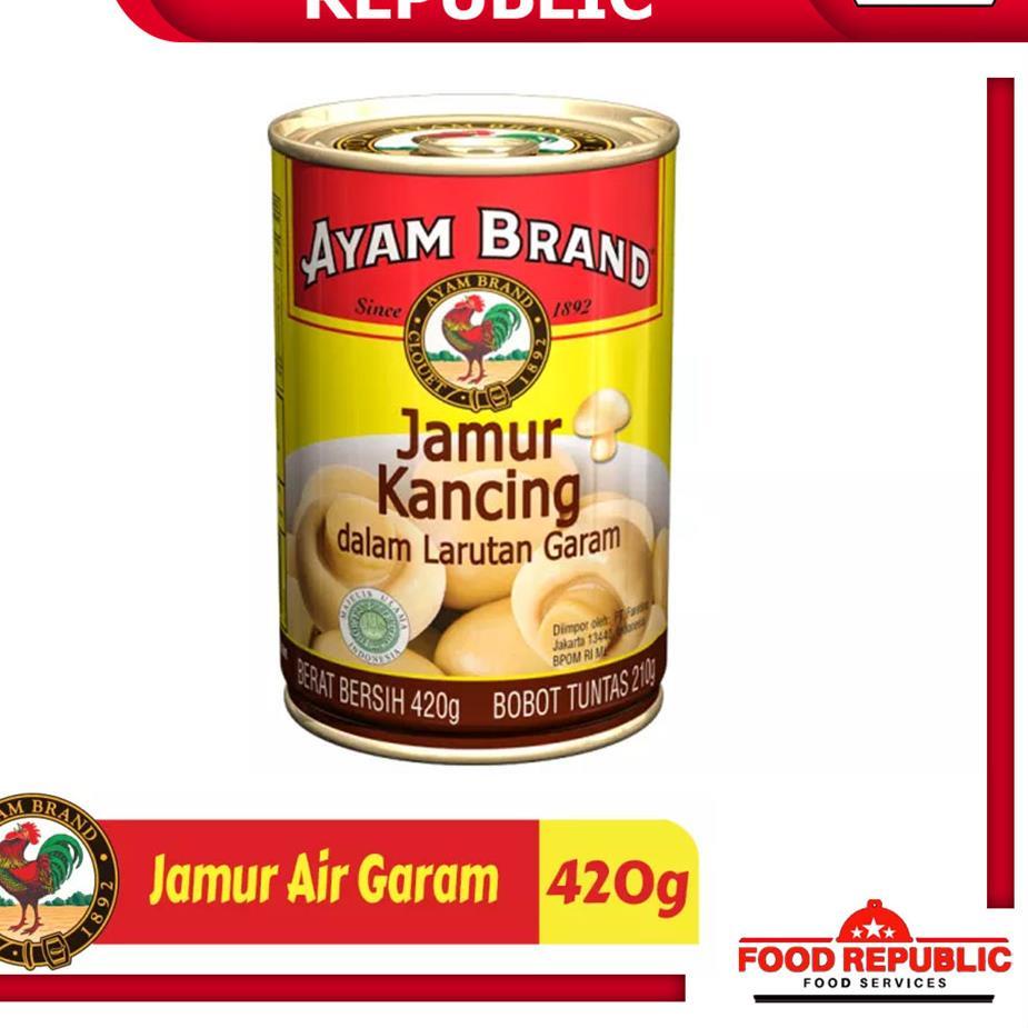 

Promo besar AYAM BRAND JAMUR KANCING 420 GR KALENG WHOLE MUSHROOMS CAN HALAL