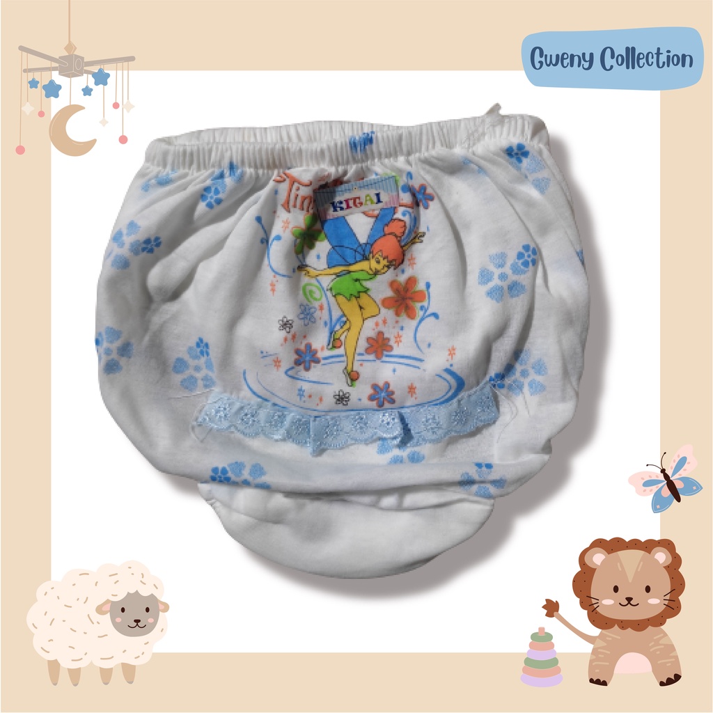 CELANA DALAM ANAK PEREMPUAN CD RENDA TINKERBELL LUCU MURAH
