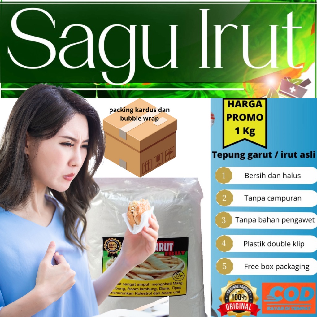 tepung pati garut 1 kg pati kerut arrowroot pati irut 1kg tepung pati
