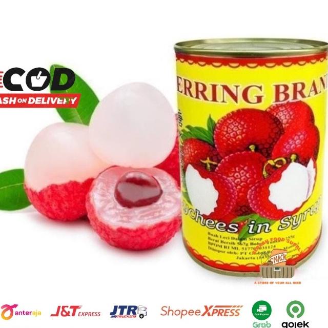 

Maxi Promo Lychee kaleng Herring Brand / Lychees In Syrup / Buah leci Kaleng