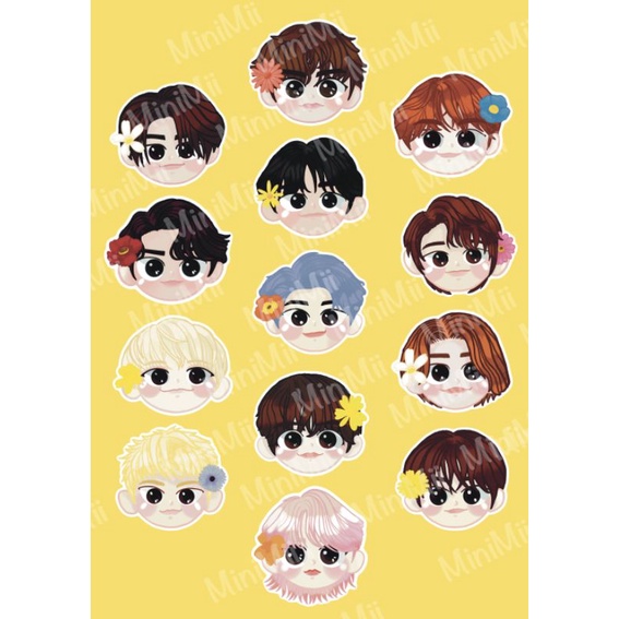 

Seventeen Sticker Set Sector 17 New Begining