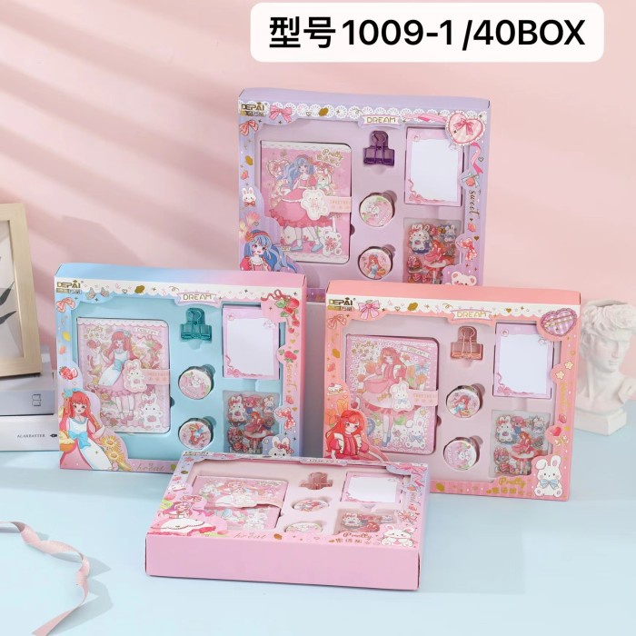 

Paket Jurnal Set Agenda / Gift Box Hampers / Hadiah / Notebook Journal - pretty