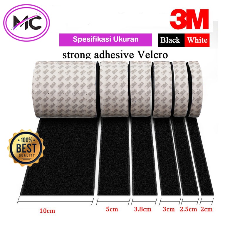 Velcro Perekat Velcro Tape Lakban Double Tape Hook and Loop Adhesive Perekat Serbaguna Magic Praktis Murah