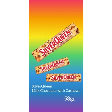 

Silverqueen Milk Chocolate with Cashew 58gr