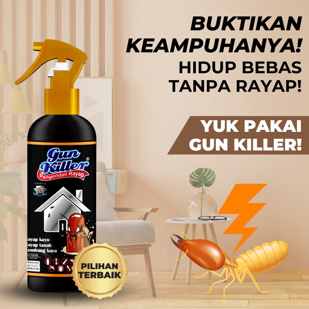 Pengendali Hama Kayu Super Ampuh Rayap Pemakan Kayu Rayap Tanah Kumbang kayu Cairan Pengawet Kayu Kusen Jendela Pintu Rumah