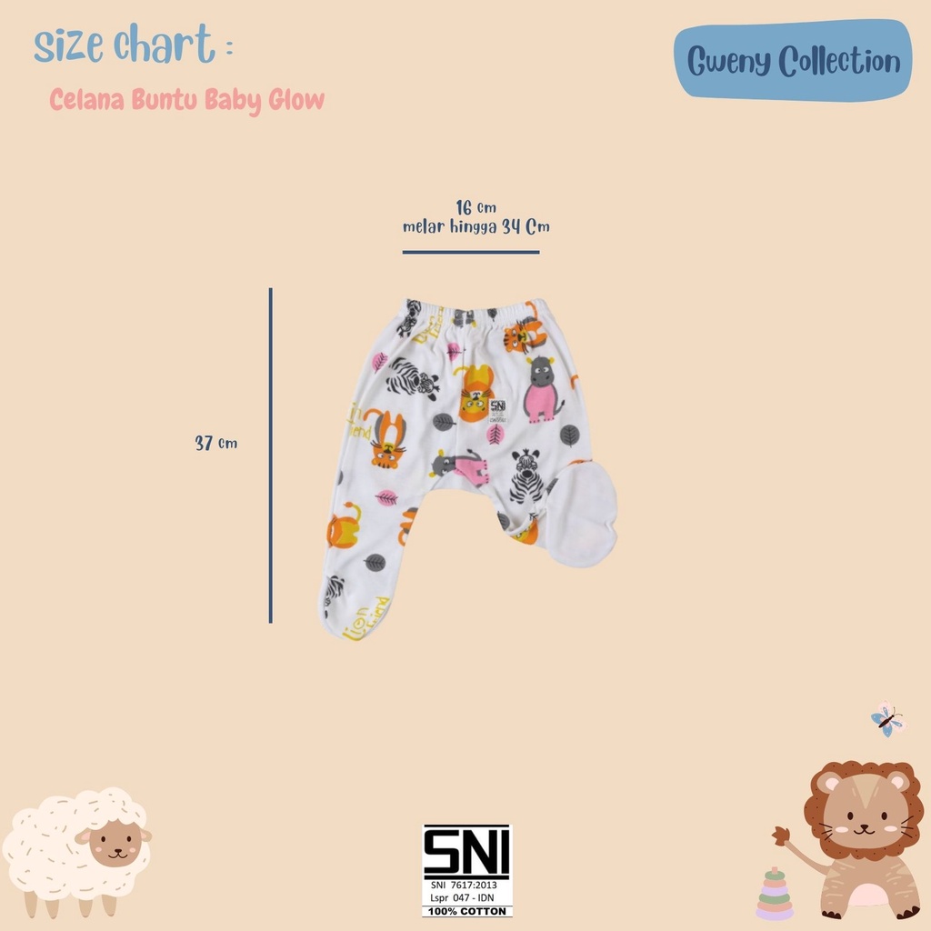 Celana Buntu  Panjang  Bayi / Celana Panjang Buntu  Anak Motif Lion Friend