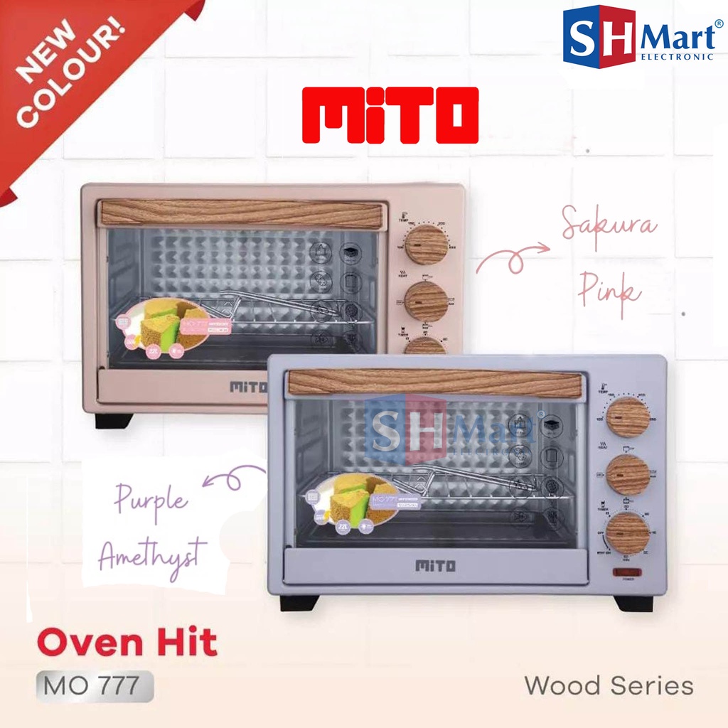 NEW COLOUR OVEN MITO HIT MO777 MO 777 WOOD SERIES KAPASITAS 22 LITER GARANSI RESMI (MEDAN)