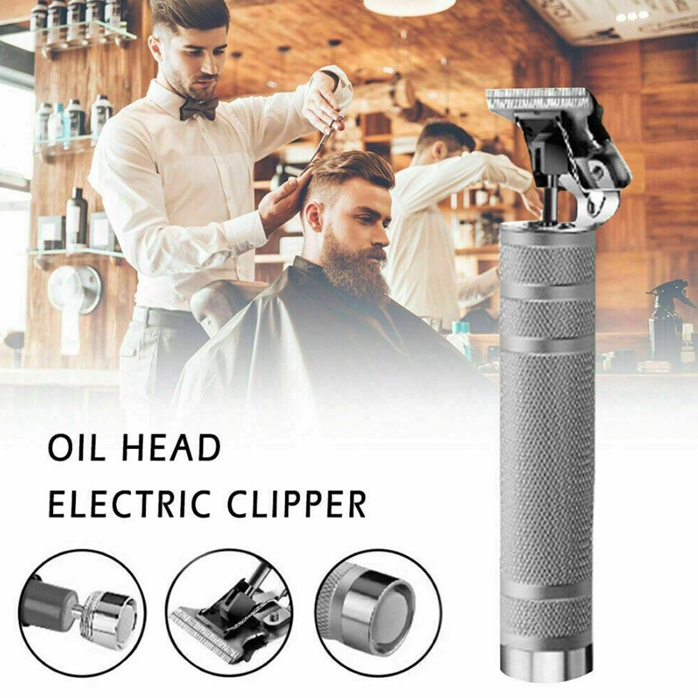 Professional Men Hair Clipper T-blade Rechargeable Cordless Grooming Pisau Cukur Jenggot