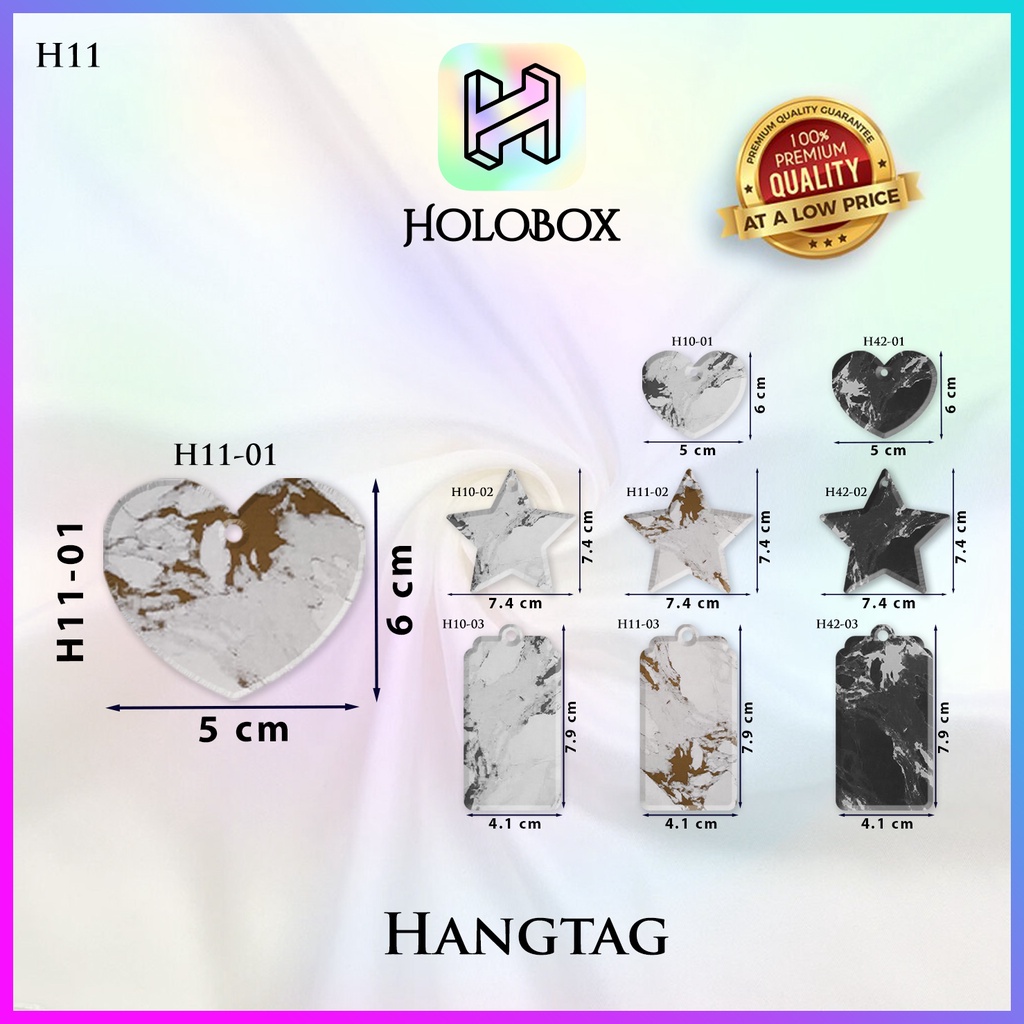 

Hang Tag – Label Produk - Hang Tag Gold Marble | H11