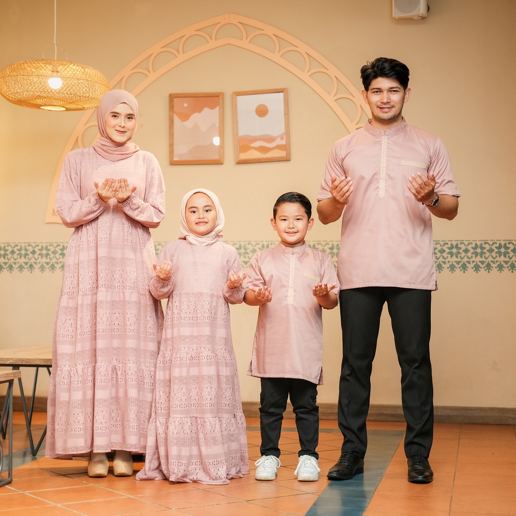 KINANDRA FAMILY SET 2023 GAMIS KOKO SET KEMBAR COUPLE KELUARGA