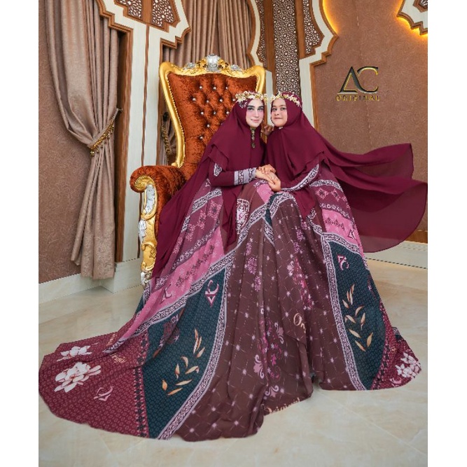 syar'i Sultan couple by AC original | set syar'i ceruty babydoll | gamis premium | gamis lebaran | g