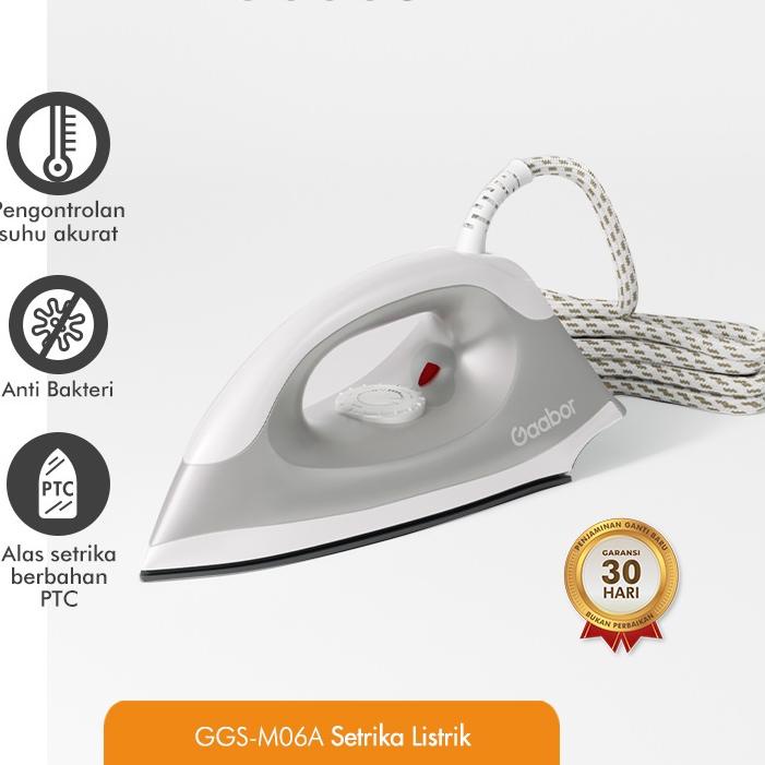 ™ Gaabor Setrika Listrik Gosokan Pakaian / GGS-M06A ♣