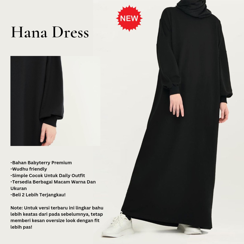 Hana Dress Pakaian Wanita Muslimah Kekinian