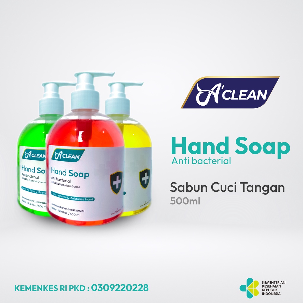 Sabun Cuci Tangan / Hand Soap Anti Bacterial 500ml KEMENKES