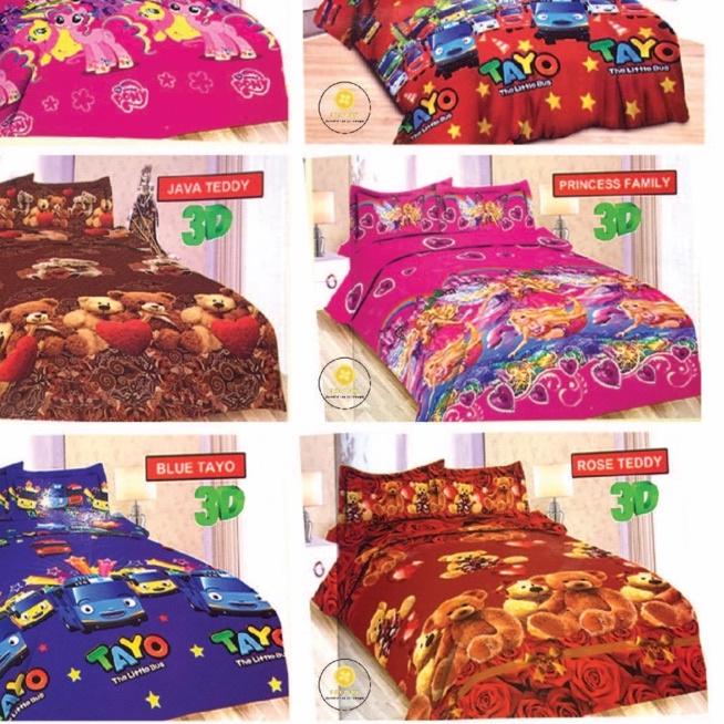 ♛ Sprei BONITA Motif Anak Terbaru 3D Disperse (BISA ) ukuran 180x200, 160x200 ♟