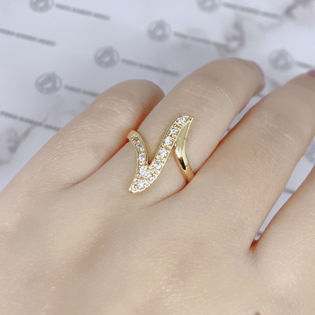 Cincin Xuping Gold Fashion Wanita Motif Permata Stip Perhiasan Wanita *12