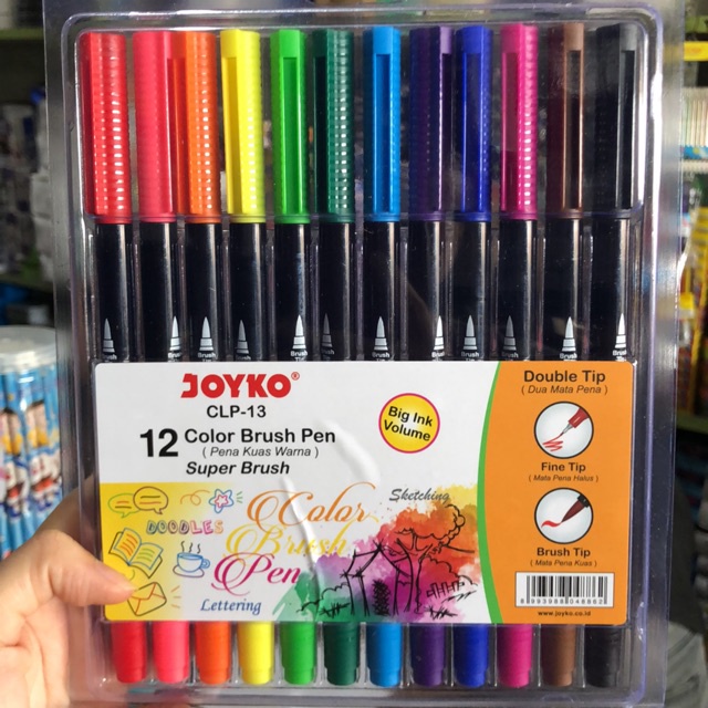 

Joyko Dual Brush Pen 12 Warna CLP-13