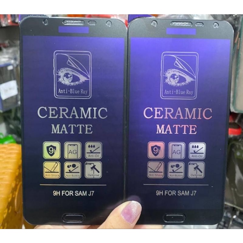 Anti Gores Blue Samsung J7 2015 Ceramic Blue