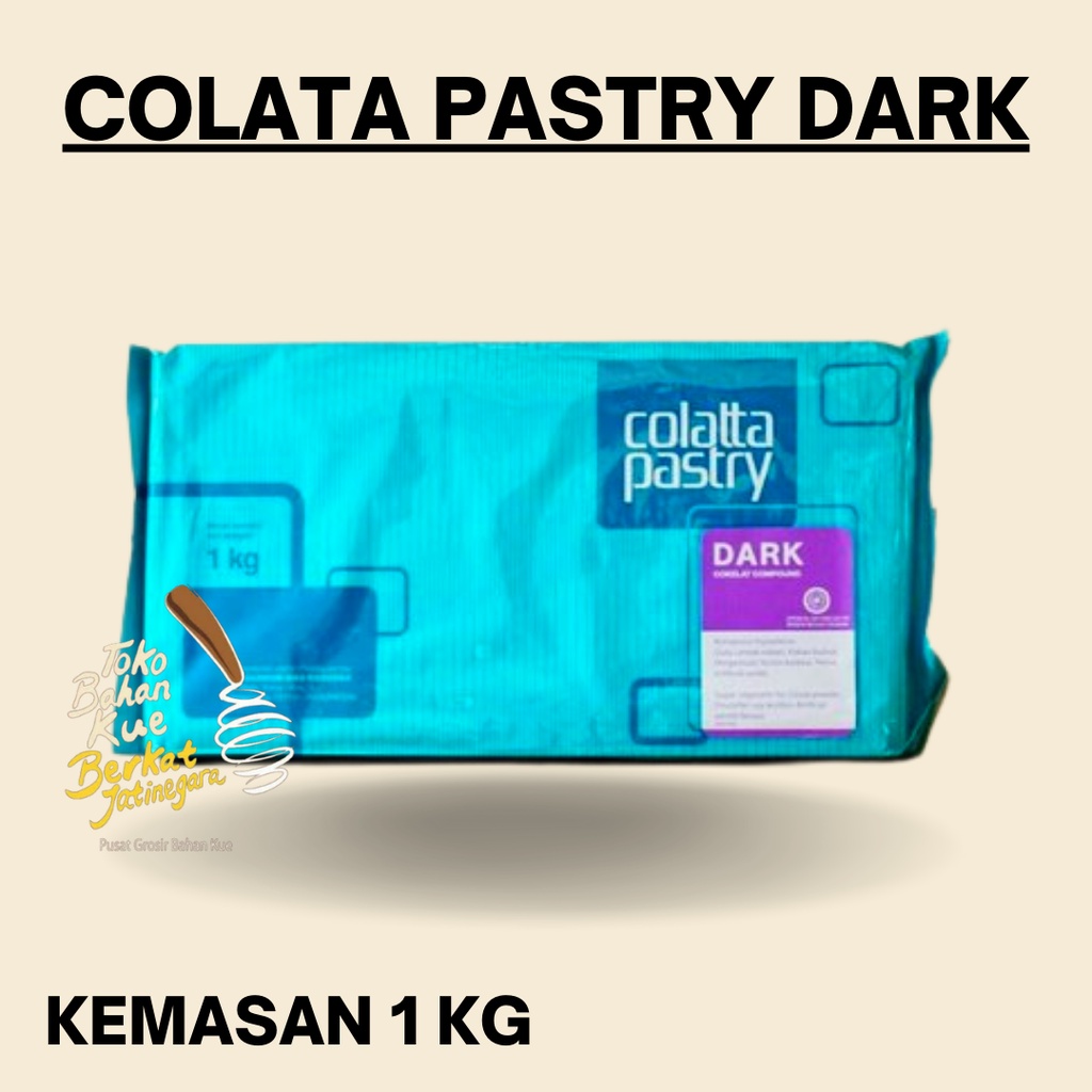 

COLATA PASTRY DARK COMPOUND / COKLAT DARK KEMASAN 1 KG / CTN