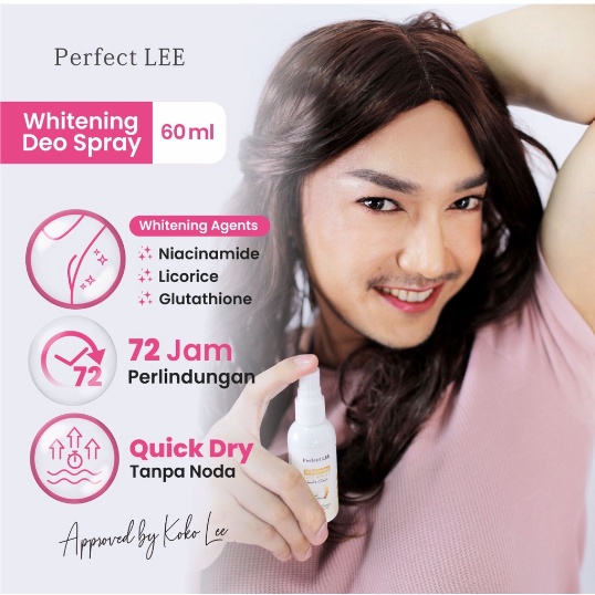 PERFECT LEE - Whitening Deodorant Spray 60 ml - Black Opium - Baccarat - English Pear