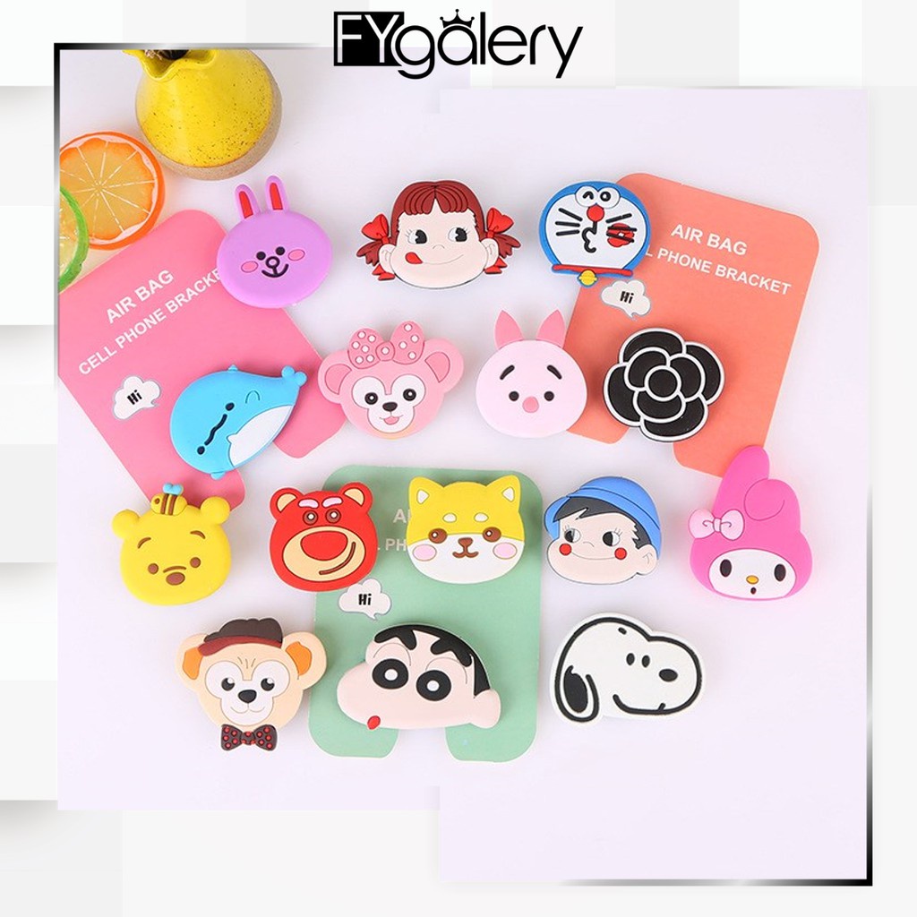 FYGALERY POP SOCKET 3D KARAKTER CARTOON CUTE POPSOCKET PVC MOTIF POP SOCKET MURAH  IMPORT