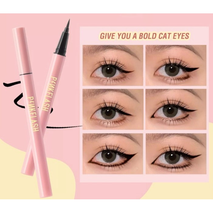 ☘️ CHAROZA ☘️ PINKFLASH / PINK FLASH Waterproof Easy Eyeliner E01 Black | B01 Black | B02 Brown