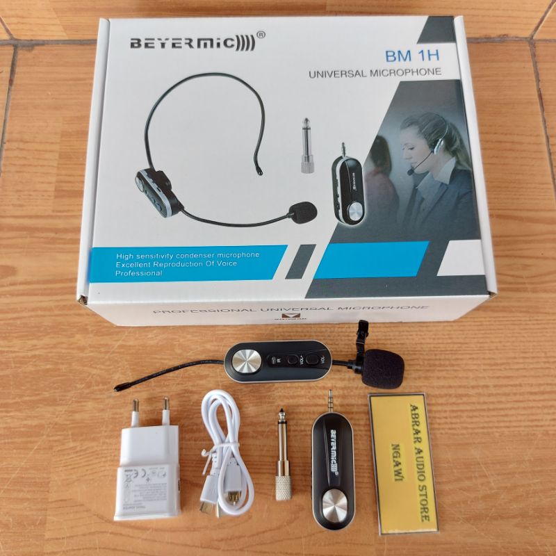 Mic Wireless Beyermic BM-1C BM 1C Clip On Microphone Jepit