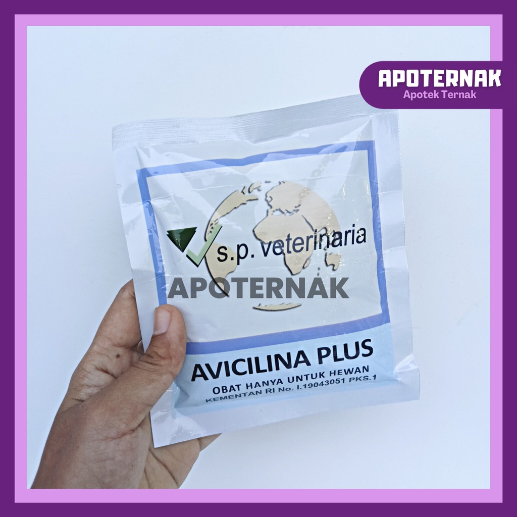 AVICILINA PLUS 100 gr | Obat Infeksi Bakteri CRD Coryza Snot &amp; Komplikasi E Coli Pada Unggas Ayam | Do xi cil lin  Erit ro my cin