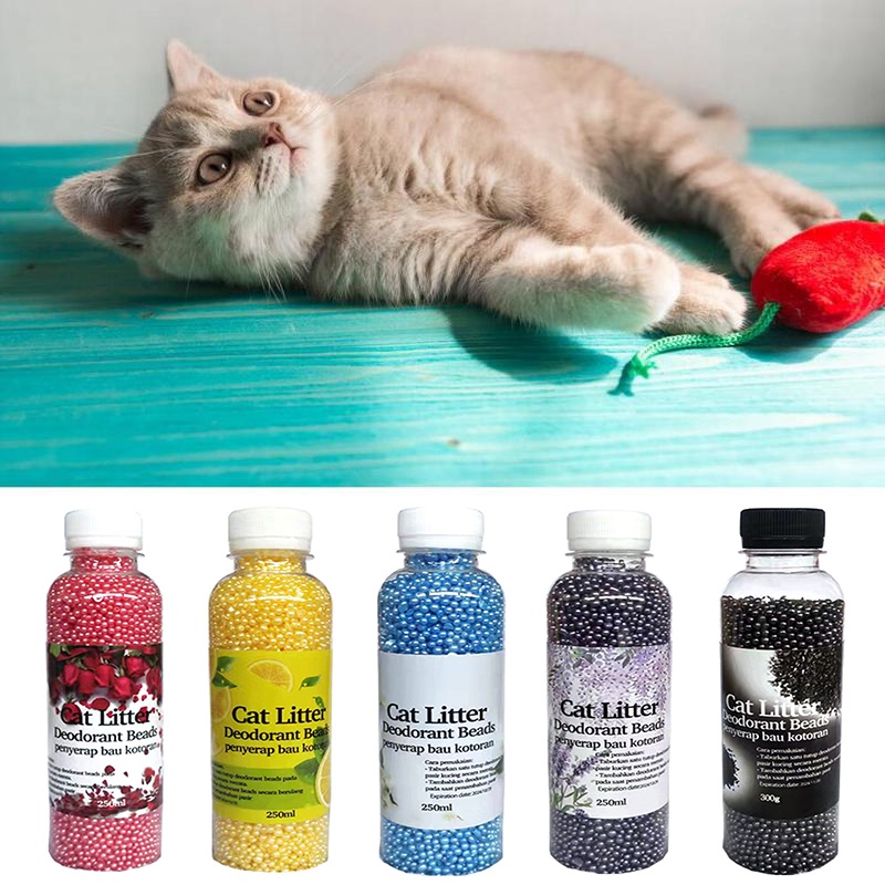 Pewangi Pasir Kucing 250gr Bentonite Tahan Lama Litter &amp; Toilet Lainnya Cat Litter Deodorizer