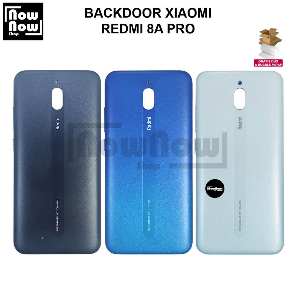 Backdoor Tutup Belakang Baterai Xiaomi Redmi 8A Pro Backcover Back Casing Housing Cover Belakang Back Case Panel Replacement