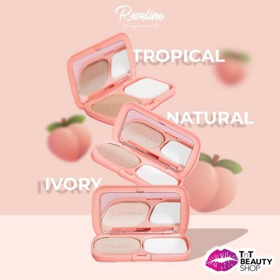 REVELINE Raveline Brightening Two Way Cake - Bedak Padat Revelline