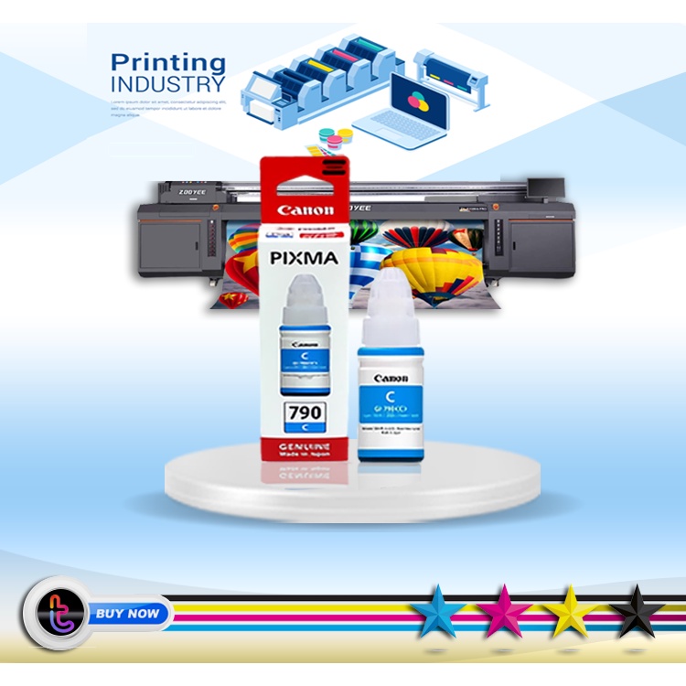 Tinta printer canon pixma 790 CYAN SERIES G1010 G2010 G1000 G2000 G3000 G4000 G3010 G4011