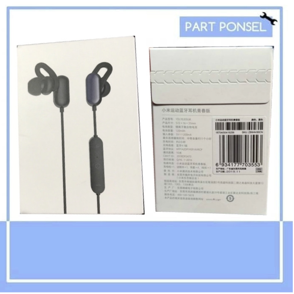Xiaomi Mi Sports Bluetooth Headset Youth Version Handsfree original