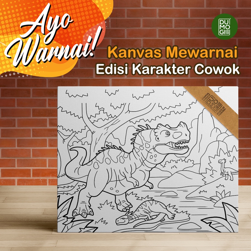 

[READY STOCK] Kanvas Mewarnai & Melukis Anak-Anak Edisi Karakter Cowok