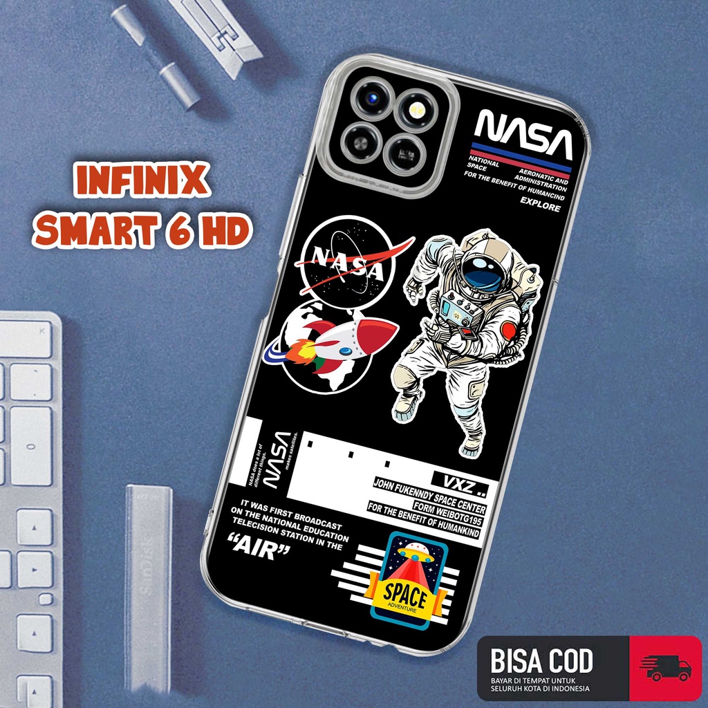 Case INFINIX SMART 6 HD 2022 TERBARU [ASTRONOT NASA] Casing INFINIX SMART 6 HD - Case Hp INFINIX SMA