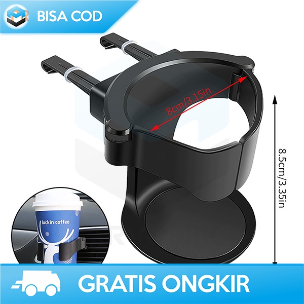 TEMPAT BOTOL AIR MINUM AC MOBIL DRINK CUP HOLDER DASHBOARD AIR VENT