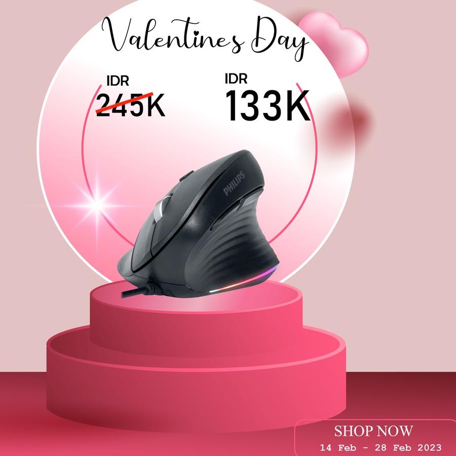 ☄ Philips Mouse Wired Vertical M-464 ☚