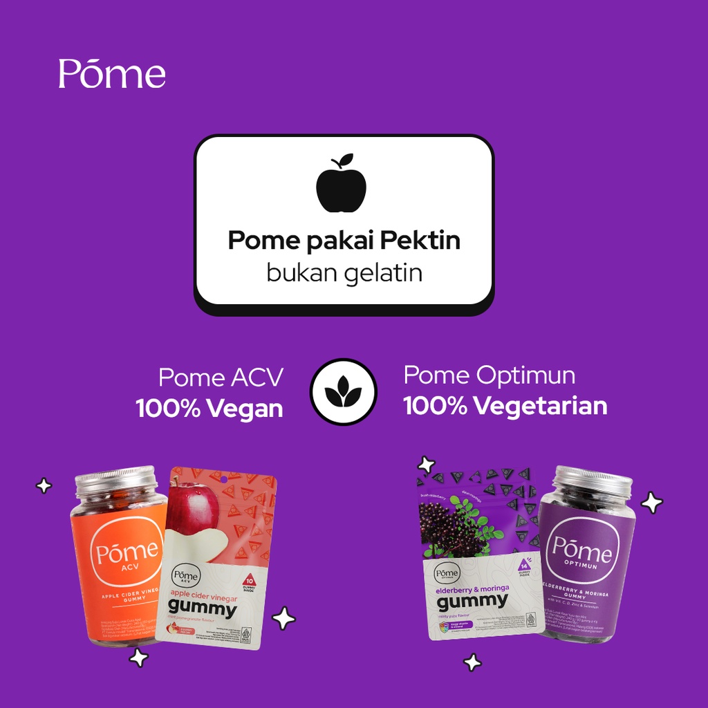 Pome Bundling - Pome ACV 3 Sachet + Pome Optimun 3 Pouch