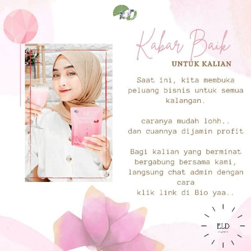 ELD COLLAGEN DRINK MINUMAN COLLAGEN PENCERAH TUBUH BPOM