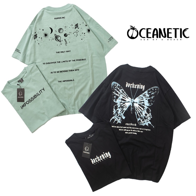 OVERSIZED T SHIRT UNISEX OCEANETIC FULL TAG LABEL