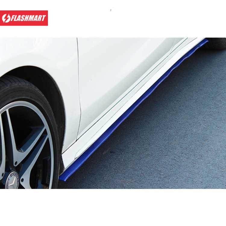 Flashmart Stiker Carbon Fiber Anti Collision Strip Bumper Mobil 2.5 m - TY354
