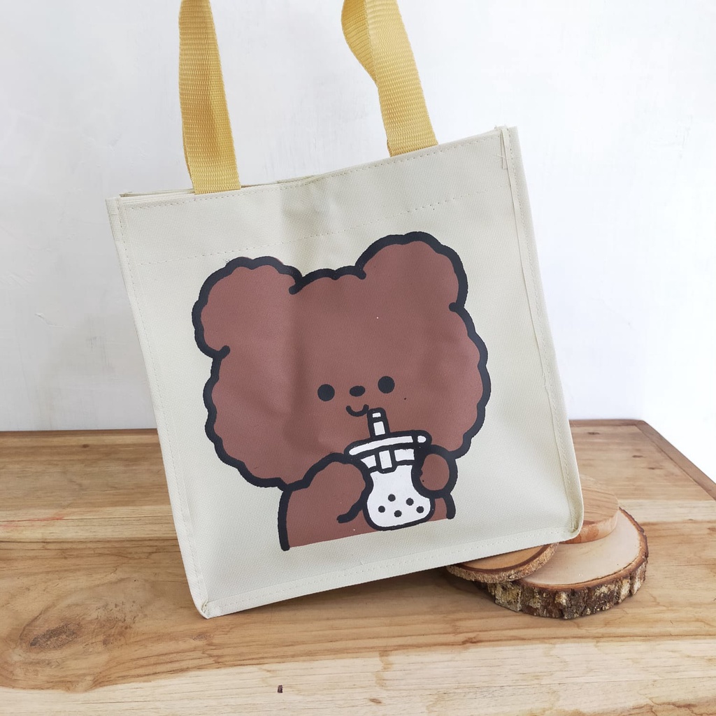 TSK - TAS BEKAL MAKANAN MURAH LUNCH BAG VERSI BERUANG LOKAL BAHAN D 600 MURAH - BISA COD