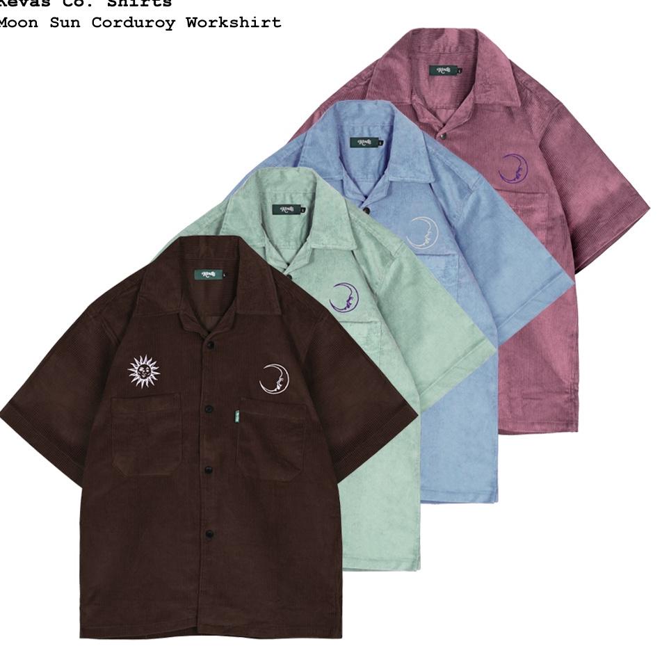 HARGA BERSAHABAT Kevas Moon Sun Corduroy Work Shirt