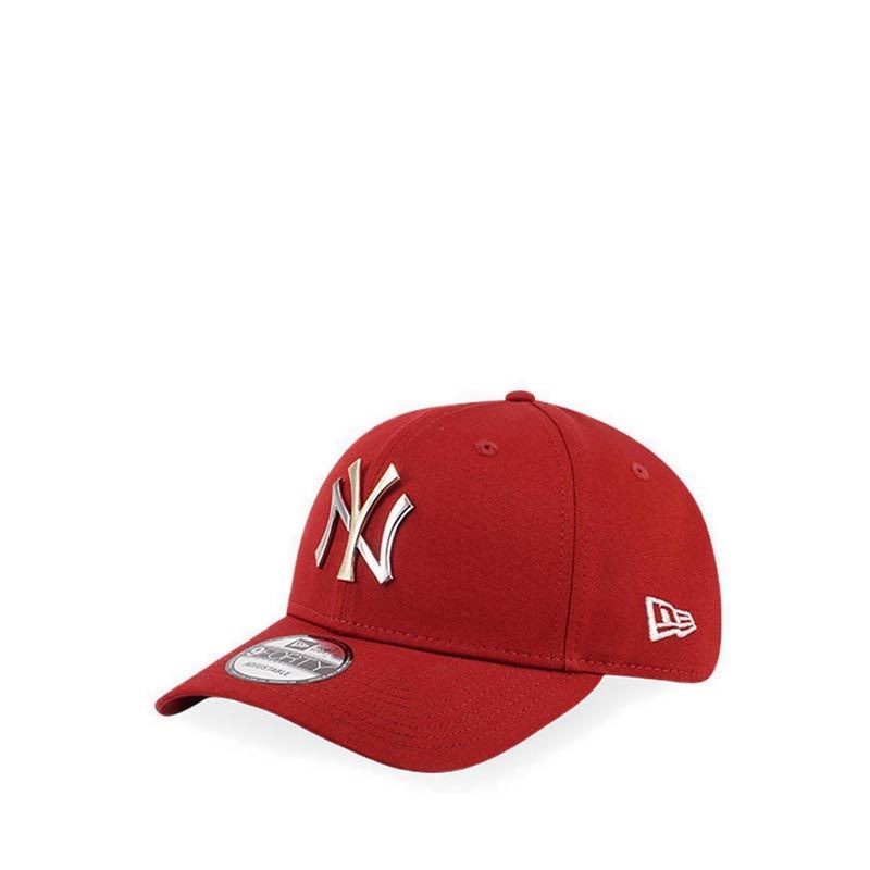 New Era 9Forty 940 2 Tone Metal Badge NewYork Yankees Red Cap Topi Original