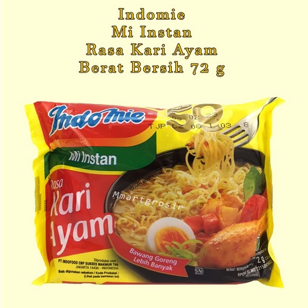 Paketan isi 5 pcs Indomie Rasa Kari Ayam 72g / Mie Instan